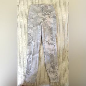 90 degrees by reflex full length marble print leggings.